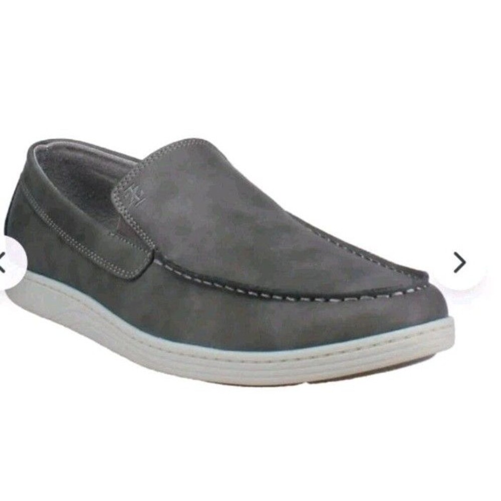 IZOD Seapoint Loafers Mens Size 9 Gray Slip On Memory Foam Shoes NEW
